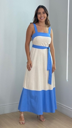 VESTIDO BICOLOR MARI - Thianna