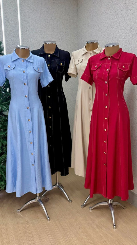 VESTIDO DORA BOTÕES - comprar online