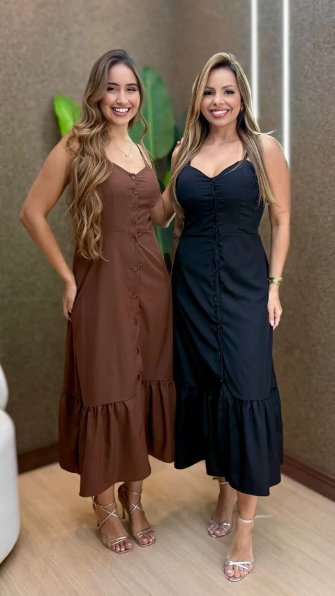 VESTIDO BOTÕES ALICE - comprar online