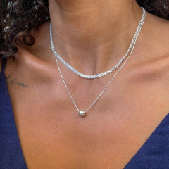 Colar Esfera 7mm - Salt Life - Acessórios em Prata e Moda Feminina