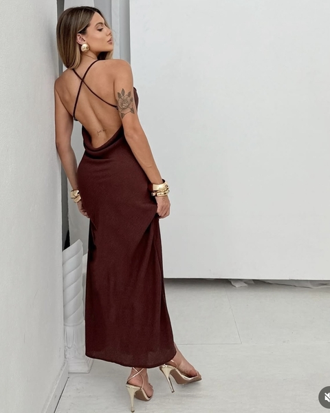 Vestido Luma Marrom - comprar online
