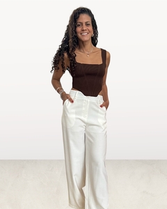 Blusa Corsele Modal Marrom na internet