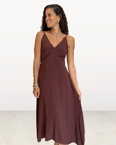 Vestido Bia Marrom Café - comprar online