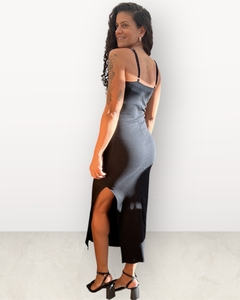 Vestido Canelado Estrela Preto na internet