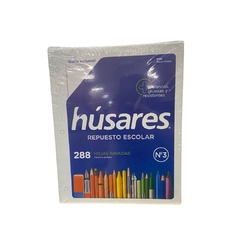 Repuesto Husares x288 hojas (rayadas y cuadriculadas)