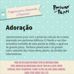 PERFUME PAPEL "ADORACÃO" - 30ML na internet