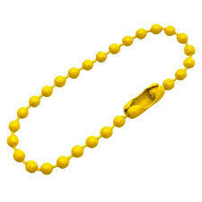 CORRENTE DE BOLINHA 2,4MM AMARELA C/ 10 - comprar online