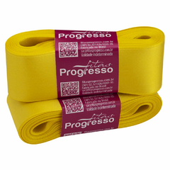 FITA CETIM SIMPLES N9 REF763 AMARELO GEMA - 38MM X 10M