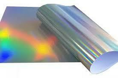 PAPEL LAMINADO PRATA HOLOGRAFICO ARCO IRIS 180G 64 X 94CM