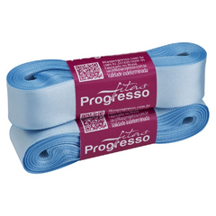 FITA CETIM SIMPLES N5 REF213 AZUL BEBE - 22MM X 10M