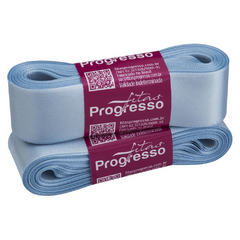 FITA CETIM SIMPLES N7 REF212 AZUL BEBE - 30MM X 10M