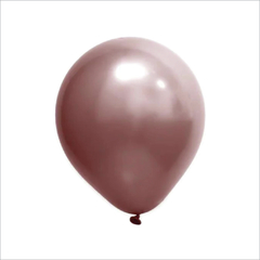 BALÃO CROMADO Nº5 ROSE GOLD COM 25