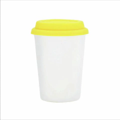 COPO PORCELANA TRIP BRANCO TP AMARELA 300ml