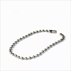 CORRENTE DE BOLINHA 2,4MM NIQUEL C FECHO C/ 10