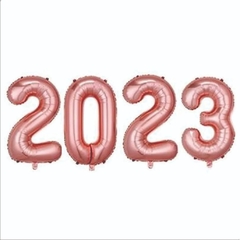KIT BALÕES "2023" COM 4 PCS 32" ROSE