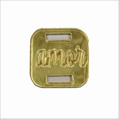 PASSANTE ACRÍLICO OURO AMOR