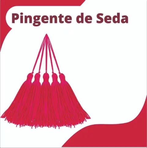 TASSEL 7CM ROSA NEON COR.03 COM 10