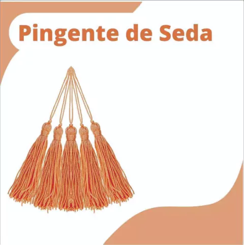 TASSEL 7CM SALMÃO ESCURO COR.522 COM 10