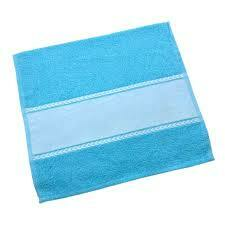 TOALHA LAVABO AZUL TURQUESA 28,5x47 CM - comprar online