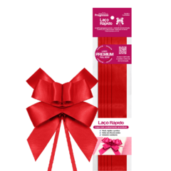 LAÇO DE CETIM REF 209 VERMELHO COM 5 - LARGURA 22MM - comprar online