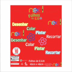 E.V.A LISO 40X48 VERMELHO - UNIDADE