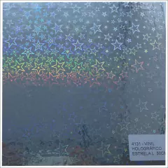 VINIL HOLOGRÁFICO ESTRELA L. 50CM