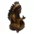 ÍNDIO CACIQUE SENTADO - 20 CM - Decoração - Essência da cultura indígena - Sabedoria - Conexão com a natureza - comprar online