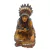 ÍNDIO CACIQUE SENTADO - 20 CM - Decoração - Essência da cultura indígena - Sabedoria - Conexão com a natureza