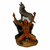 ÍNDIO COM LOBO - 17 CM - Cultura indígena - Força - Sabedoria - Conexão - Decoração