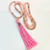JAPAMALA PEDRA QUARTZO ROSA SÍMBOLO OM - 108 CONTAS - comprar online