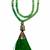 JAPAMALA PEDRA QUARTZO VERDE COM BUDA - 108 CONTAS - BOLA 6 MM