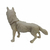 LOBO BRANCO EM PÉ - 18 CM - Conexão - Lealdade - Cooperação - Intuição - Conhecimento - comprar online