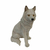 LOBO ÁRTICO BRANCO SENTADO -13 CM - Feroz - Selvagem - Conexão com natureza - Protetor - Gentil - Amoroso