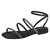 Sandalia Beira Rio 8431 215 25266 Negro con diamante