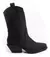 Bota texana Negra con bordado blanco Lady Comfort 4504