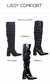 Bota Bucanera alta arrugada metalizada Lady Comfort by Cuestión de Piel 7001 Fucsia en internet