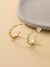 Aro HOOP Hojas Acero - comprar online