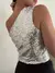 SULLY Blusa 1 hombro con detalle frunce lentejuela. XM14 en internet