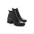 Bota con cierre y tachas ld 81 Cuero Argentino - NEGRO - comprar online