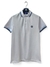 Polo London Stone® Blanco / Celeste / Azul