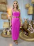 VESTIDO MIDI RECORTE BUSTO ARGOLA - comprar online