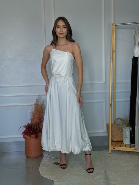 CONJUNTO VIRGINIA TOP E SAIA BALONE