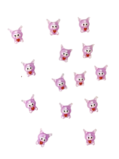 Aplique mini kuromi x u en internet