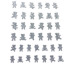 Sticker osito con glitter