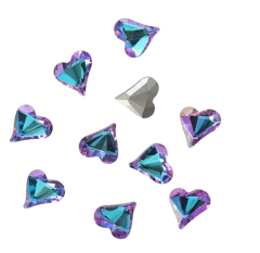 Cristales corazon 8x9mm x unidad