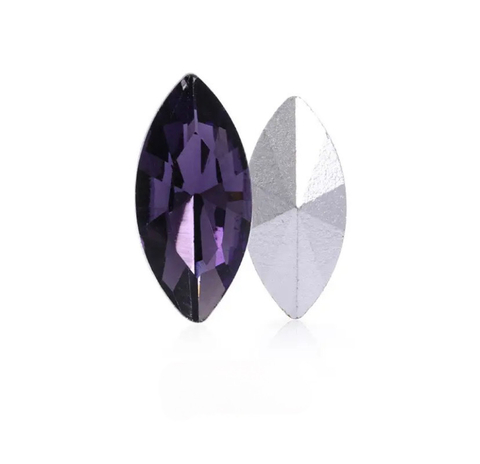 Piedra Navette TANZANITE 7x15mm x4u