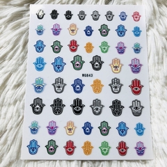 sticker ojo turco hand
