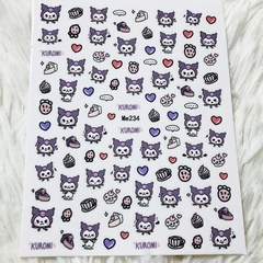 Sticker sanrio kuromi heart - comprar online