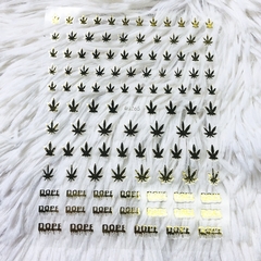 STICKER weed gold