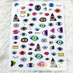 sticker ojo turco piramide